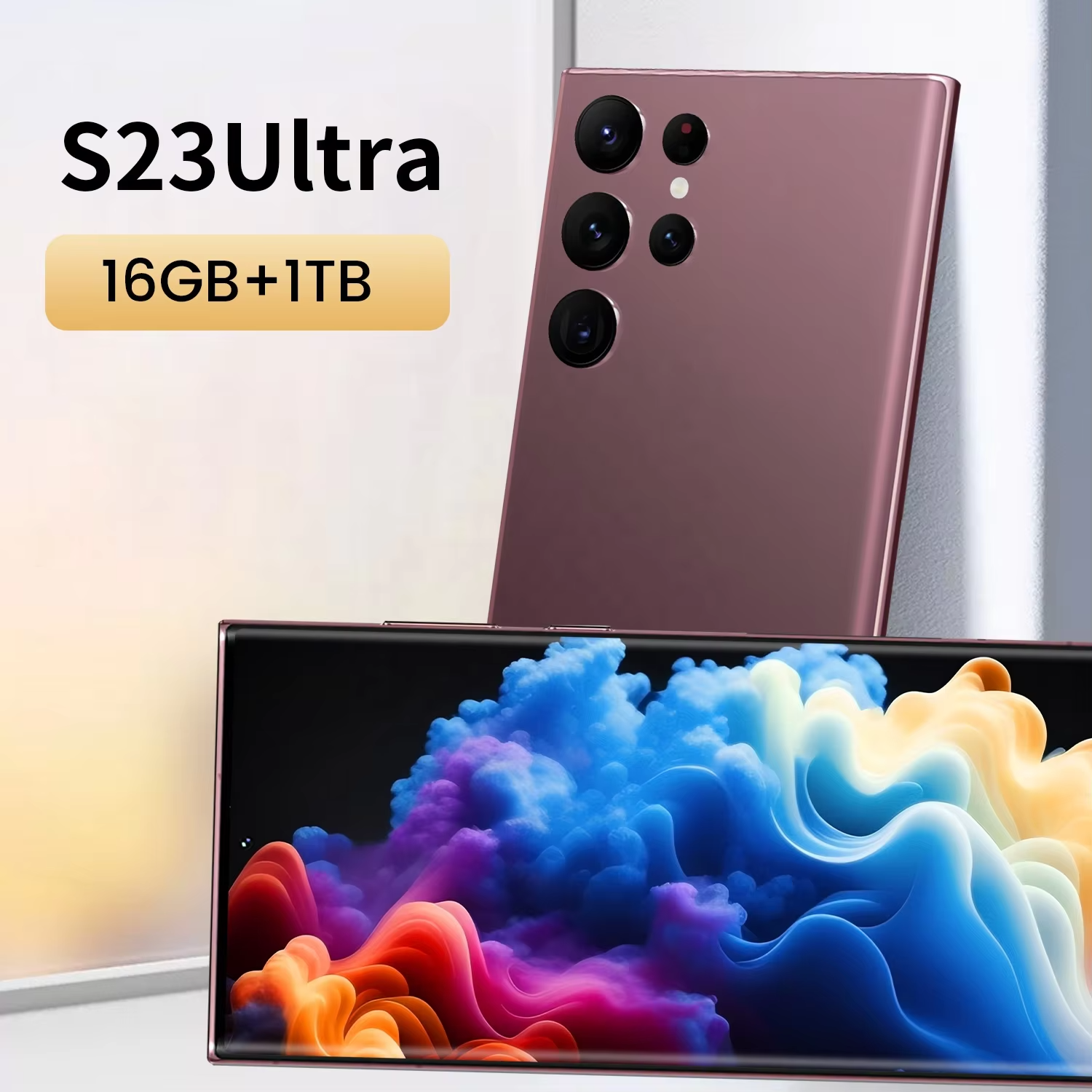 NEW 7.3 Inch S23 Ultra Smartphones Brand New 5g Network Cellphone 16g+1tb Dual Sim Android Unlocked Mobile Phone 3G&4G Cellphone